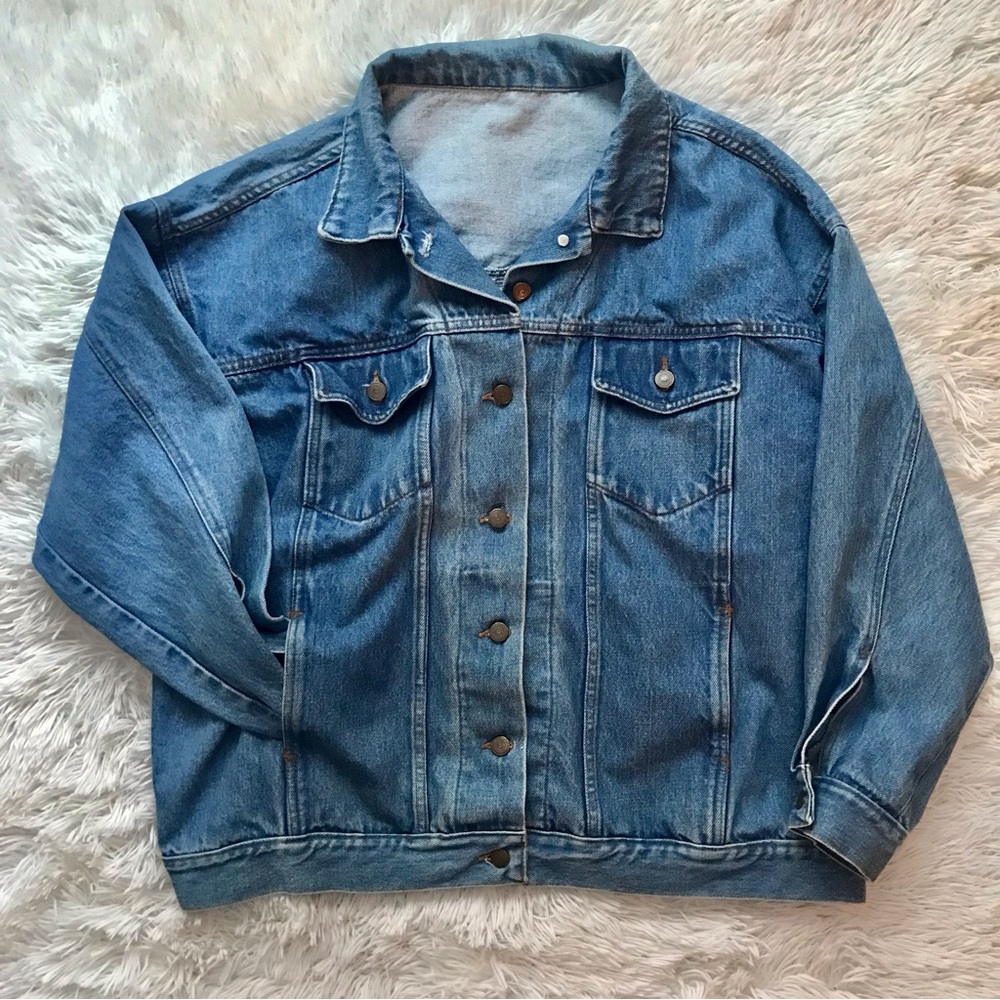 Vintage Jean Jacket Relaxed Fit Size XL